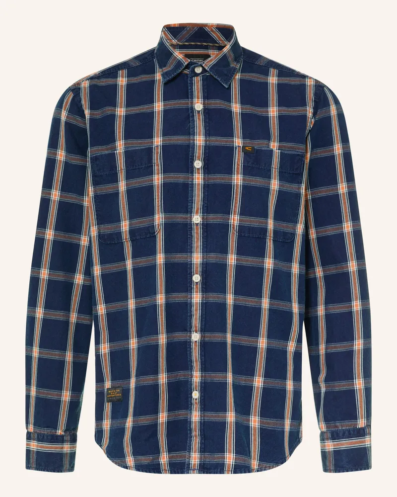 Camel Active Hemd Regular Fit blau Dunkelblau