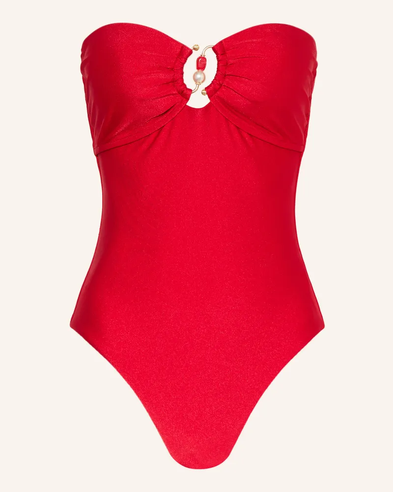 Seafolly Australia Bandeau-Bikini Palermo rot Dunkelrot