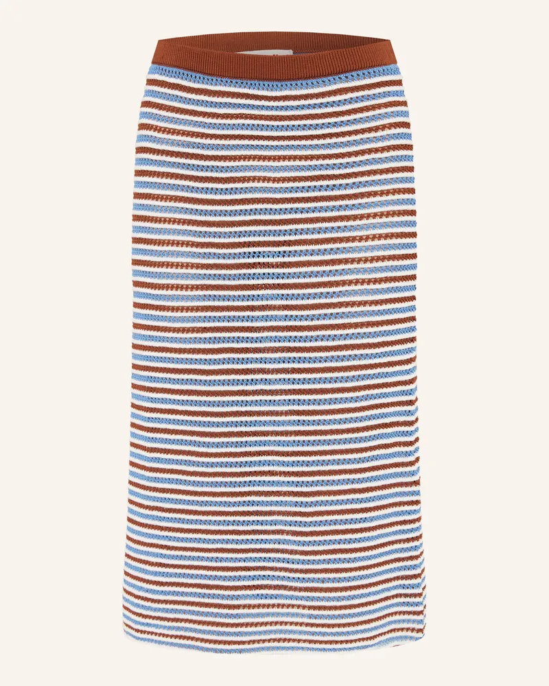 Marni Strickrock braun Creme