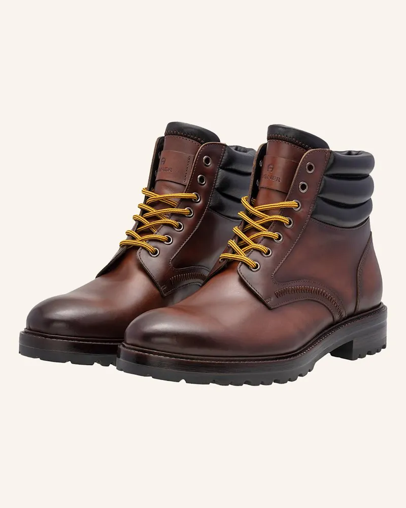 Aigner Schnürstiefel CHARLES 7B - COGNAC Braun