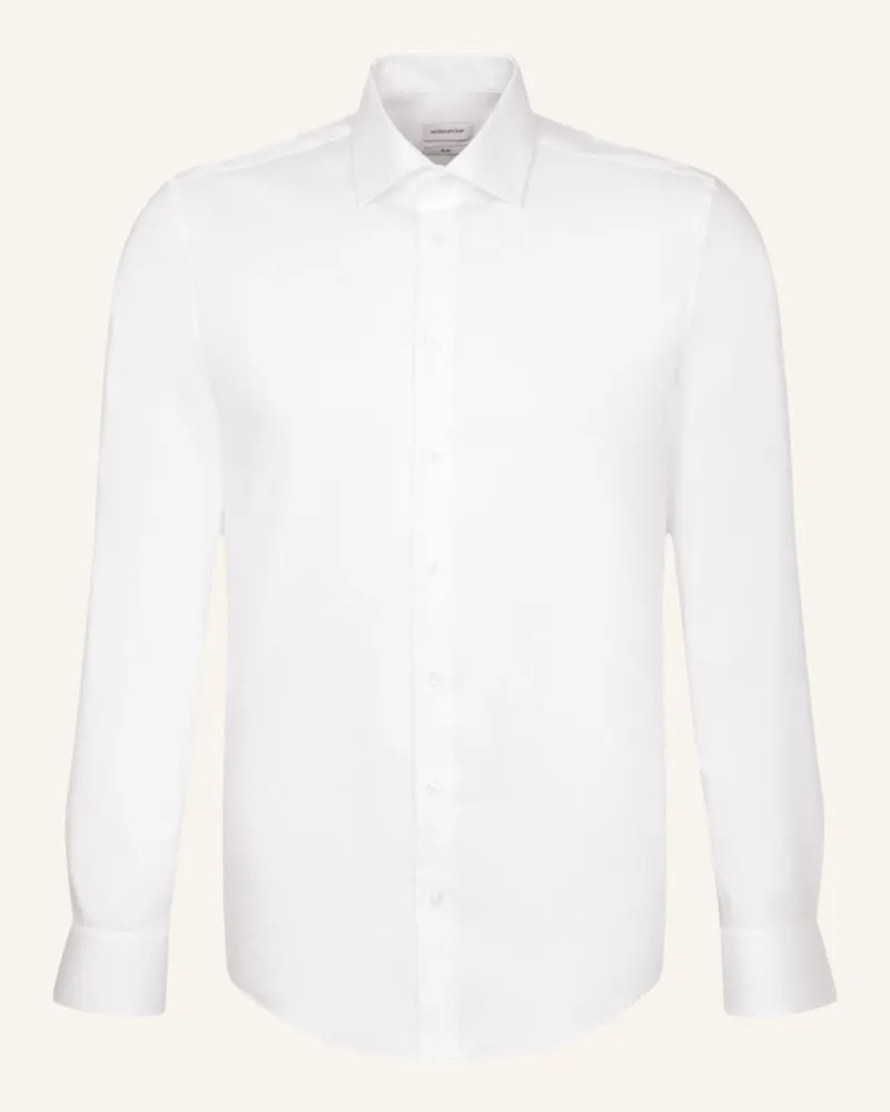 Seidensticker Business Hemd,   Slim Fit weiss Weiss