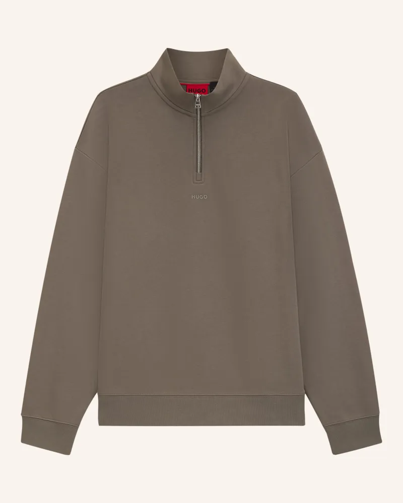 HUGO BOSS Sweatshirt DURTY244 Relaxed Fit Grau