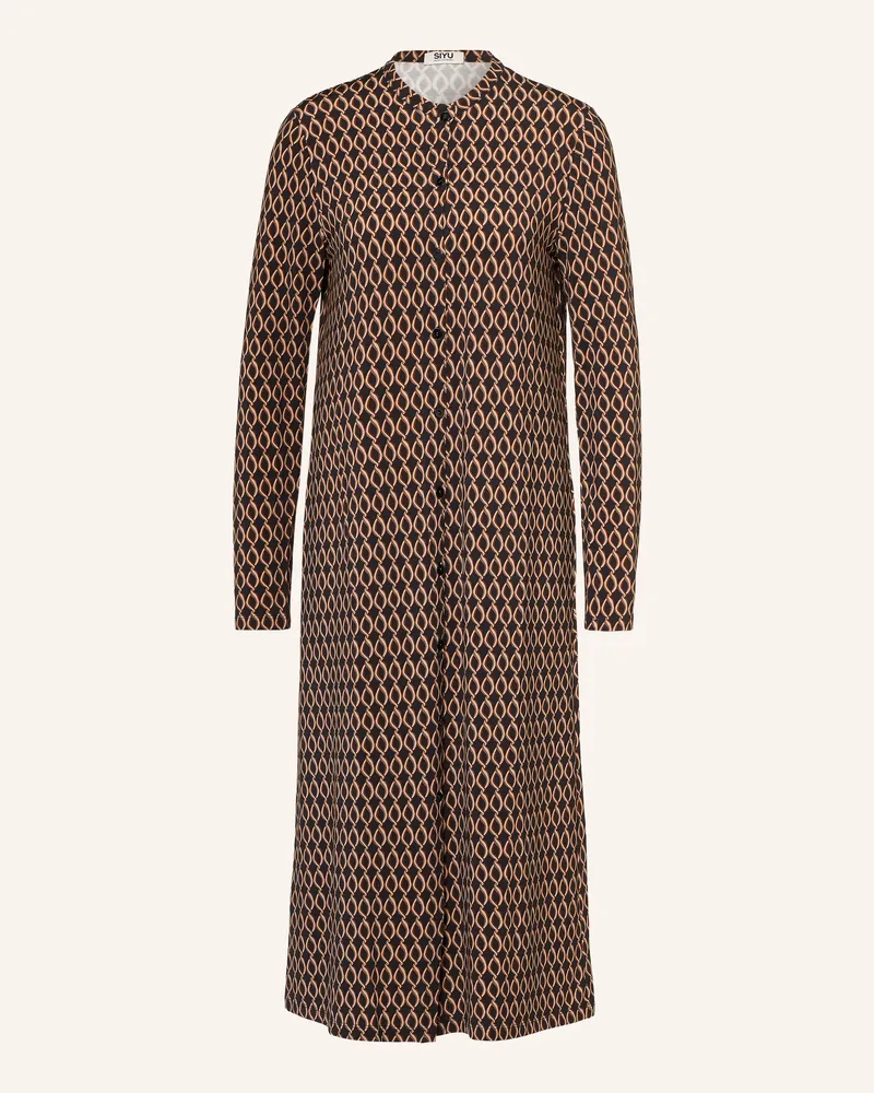 SIYU Kleid braun Dunkelgrau