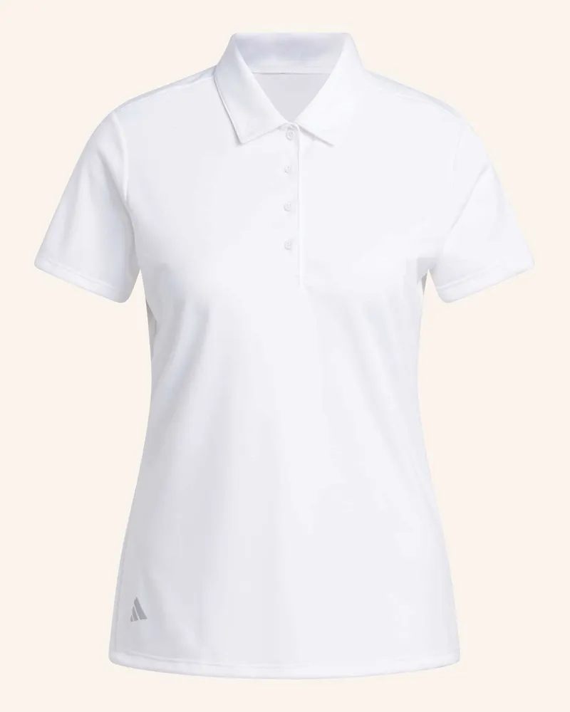 adidas SOLID PERFORMANCE SHORT SLEEVE POLOSHIRT Weiss