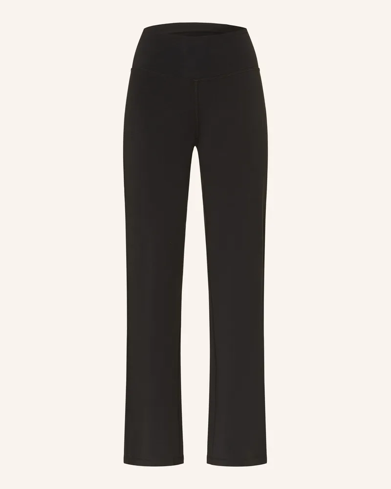 Mandala Yoga-Hose Wide Leg schwarz Schwarz