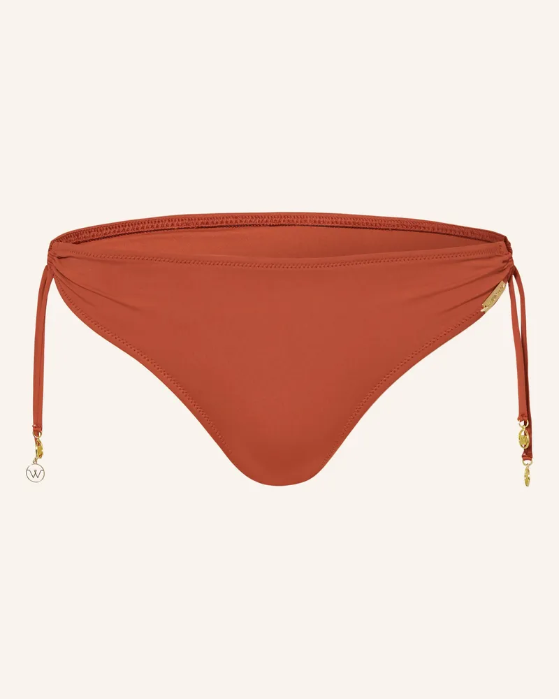 watercult Triangel-Bikini-Hose RIVIERA NOTES Dunkelorange