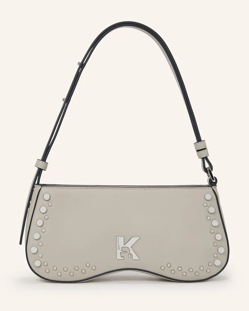 Karl Lagerfeld Schultertasche Weiss