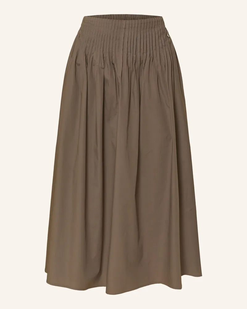 Die Rockmacherin Faltenrock WINDACH Khaki