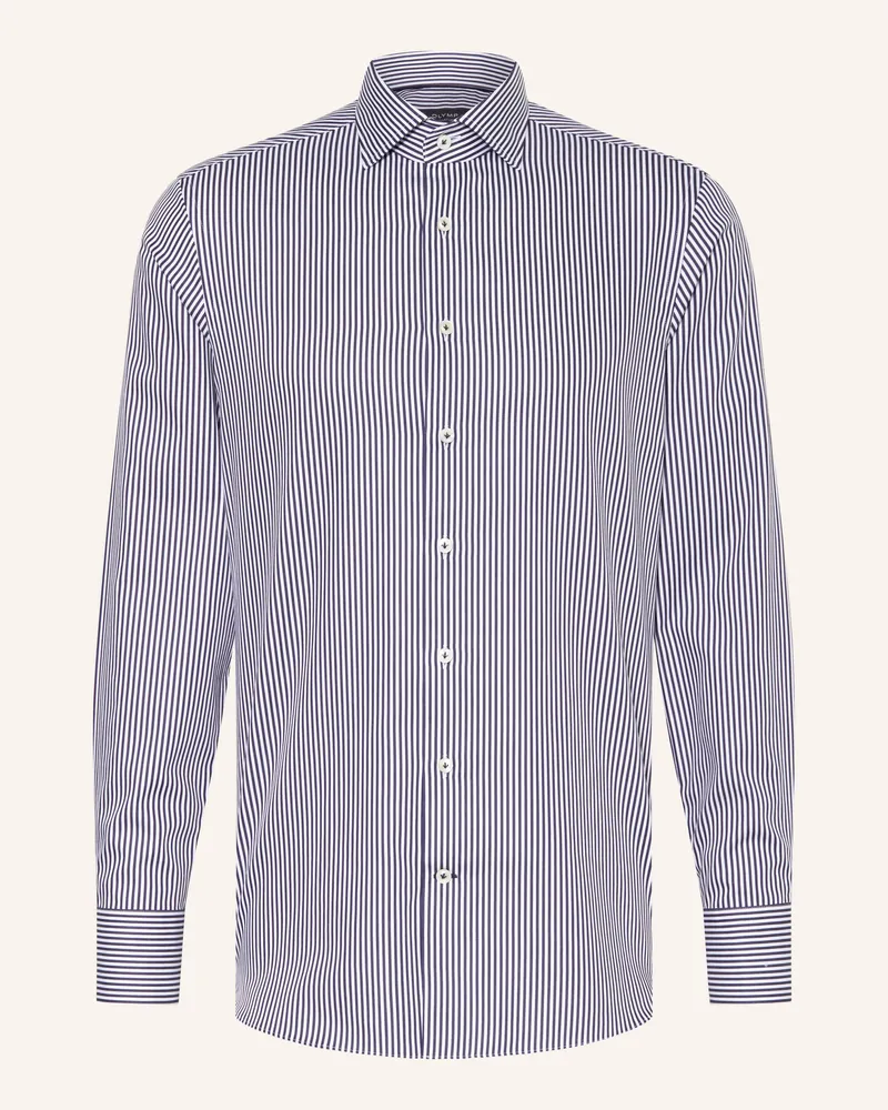 Olymp Hemd Tailored Fit blau Dunkelblau