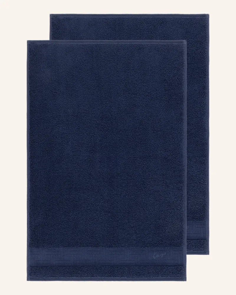 Kenzo Gästetuch 2er Set KWEAVE Dunkelblau