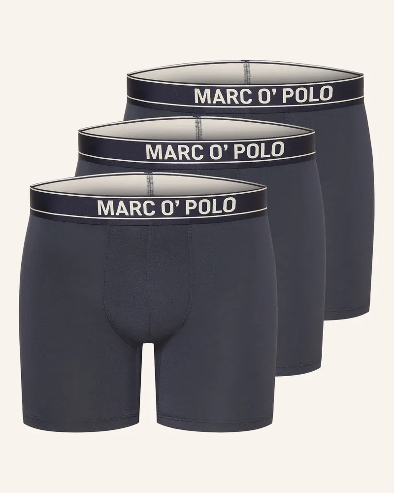 Marc O'Polo 3er-Pack Boxershorts blau Dunkelblau