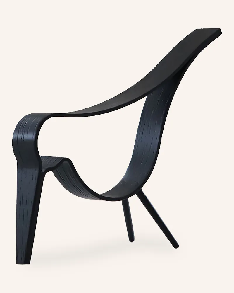 COOEE Design Dekofigur Woody Bird Medium schwarz Schwarz