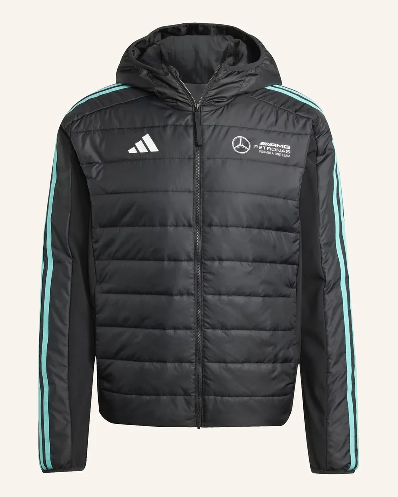adidas MERCEDES - AMG PETRONAS FORMULA ONE TEAM DNA PUFFER JACKE Schwarz
