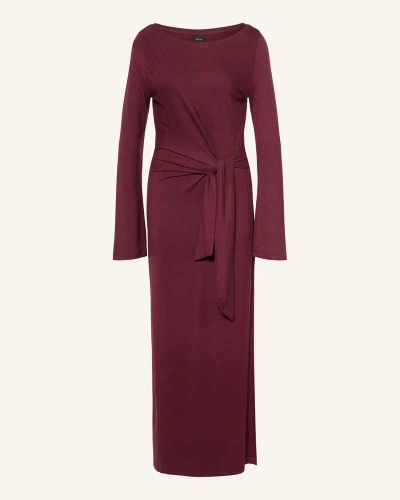 HUGO BOSS Jerseykleid Erlot rot Dunkelrot