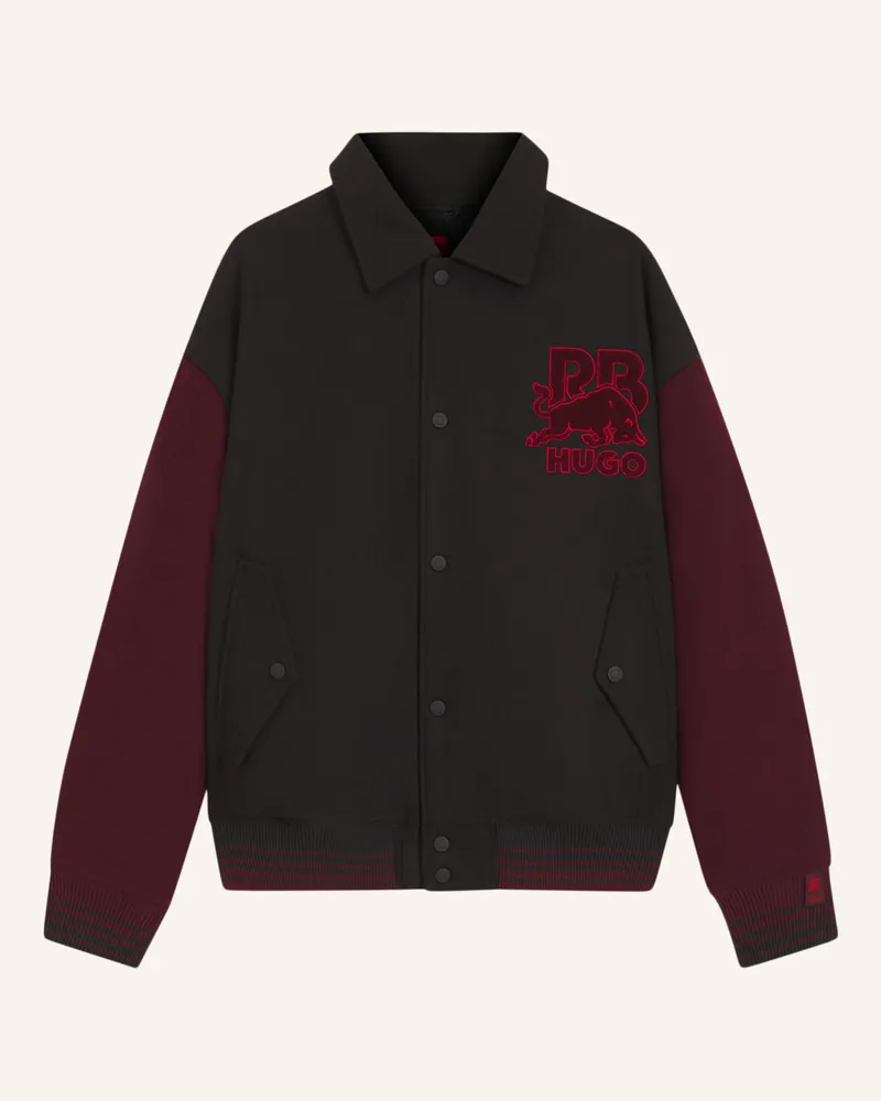 HUGO BOSS Casual Jacke BLAINE_RB Regular Fit Dunkelbraun