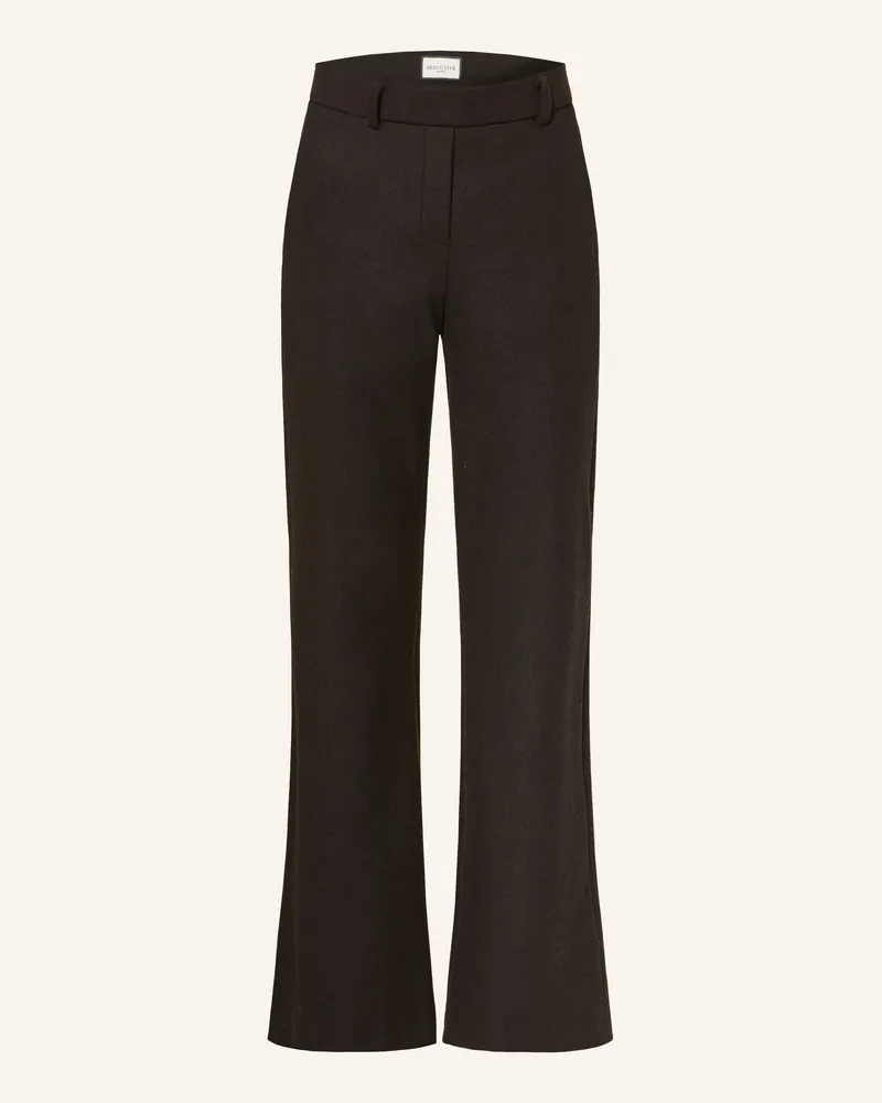 SEDUCTIVE  Flanellhose Asha braun Dunkelbraun