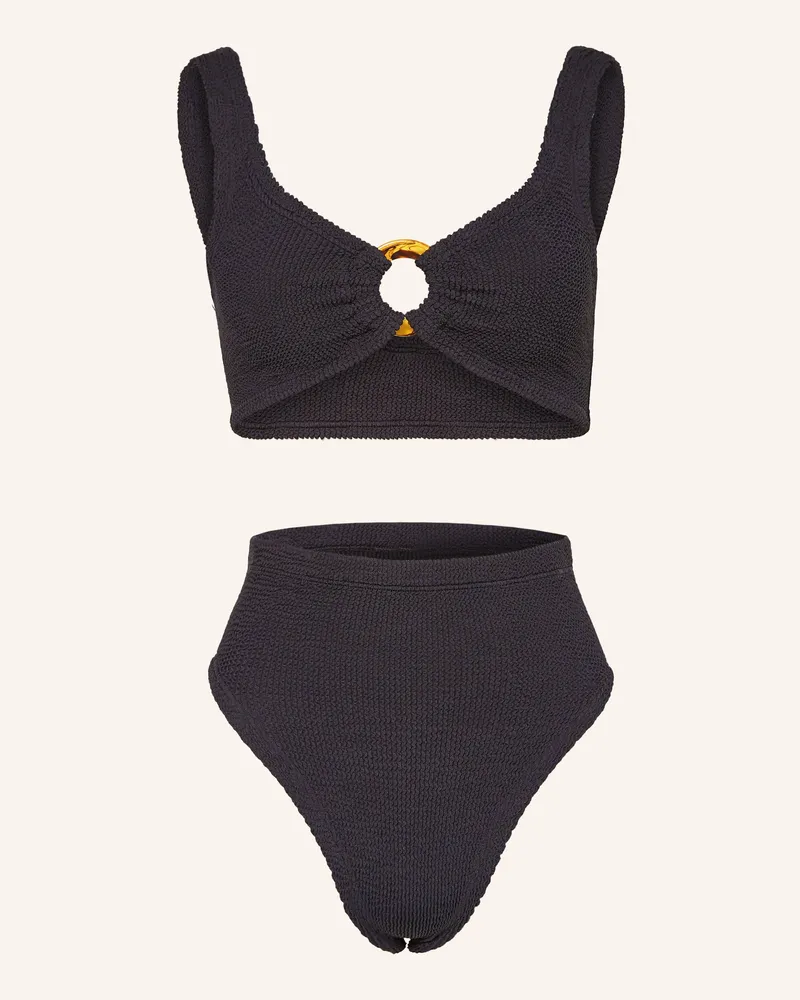 Hunza G Bustier-Bikini Nadine schwarz Schwarz
