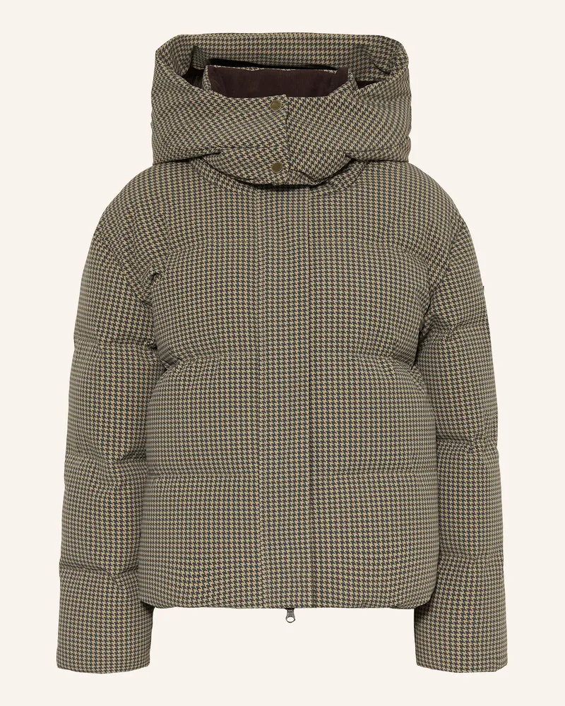 WE NORWEGIANS Daunen-Skijacke Glenshee Mit Kunstfell braun Camel