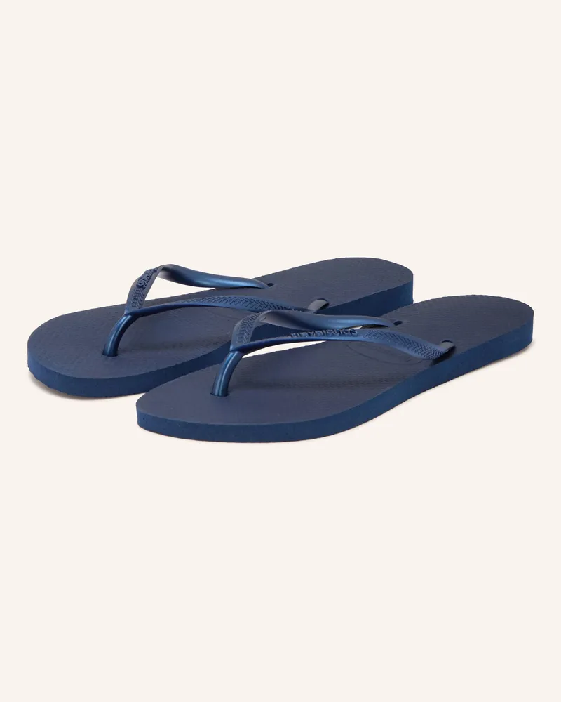 Havaianas Zehentrenner Slim blau Dunkelblau