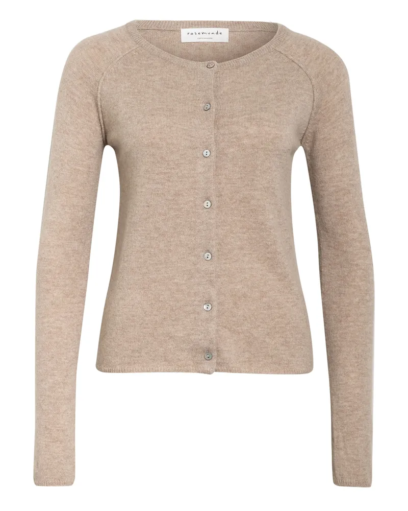 Rosemunde Strickjacke Laica Mit Cashmere weiss Beige