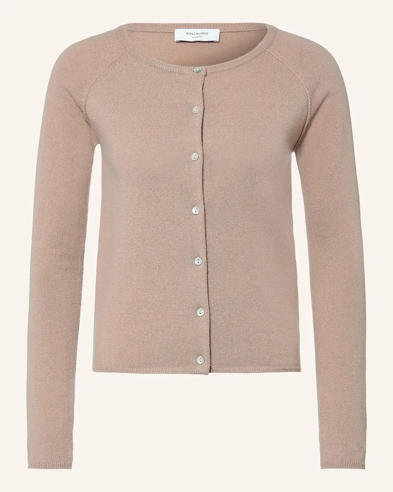 Rosemunde Strickjacke Laica Mit Cashmere weiss Beige