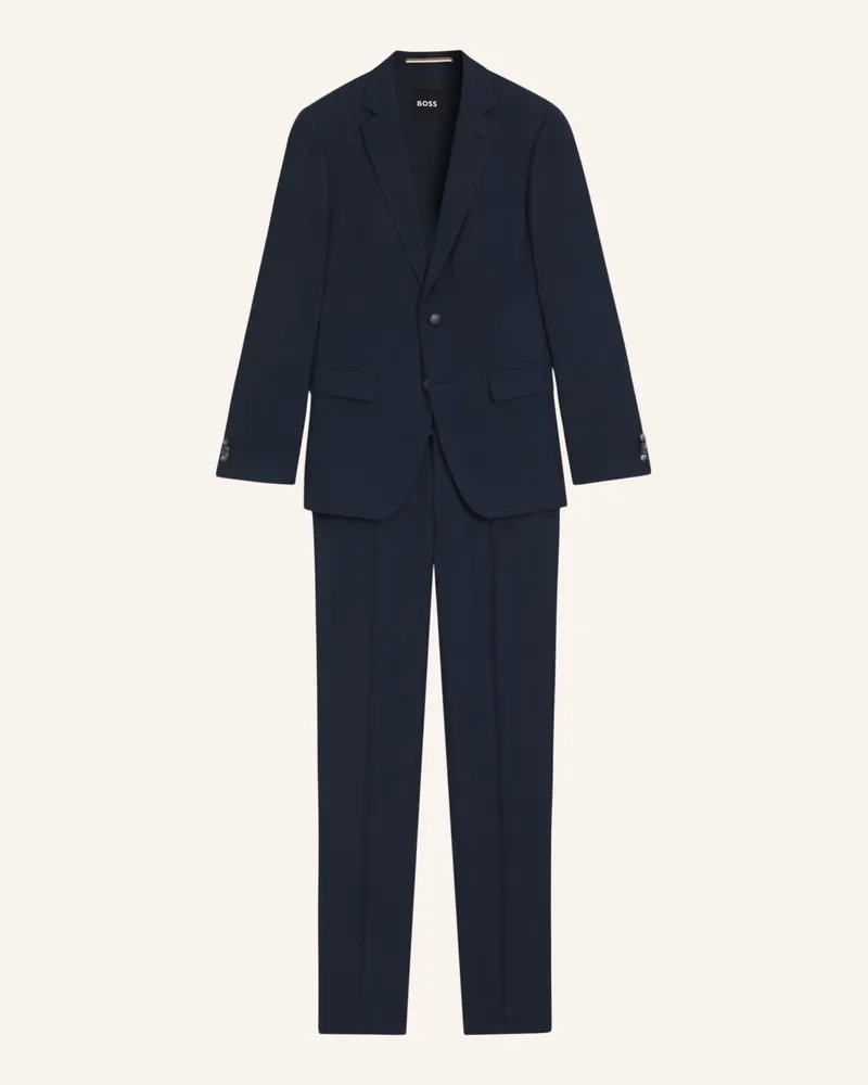 HUGO BOSS Business Anzug H-HUGE-2PCS-253 Slim Fit Dunkelblau