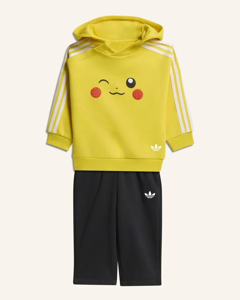 adidas Adidas Pokemon Hoodie-Set, Lockerer Schnitt gelb Schwarz