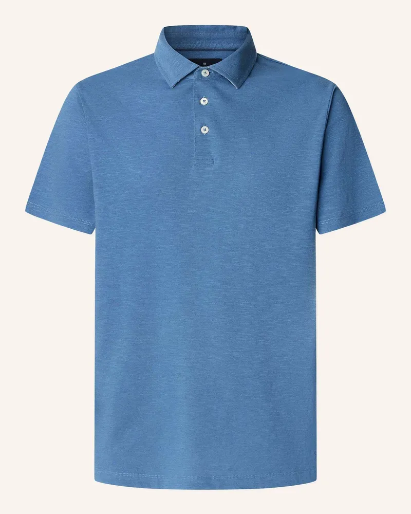 Hackett Poloshirt SWIM PALM COTT LINEN Blau