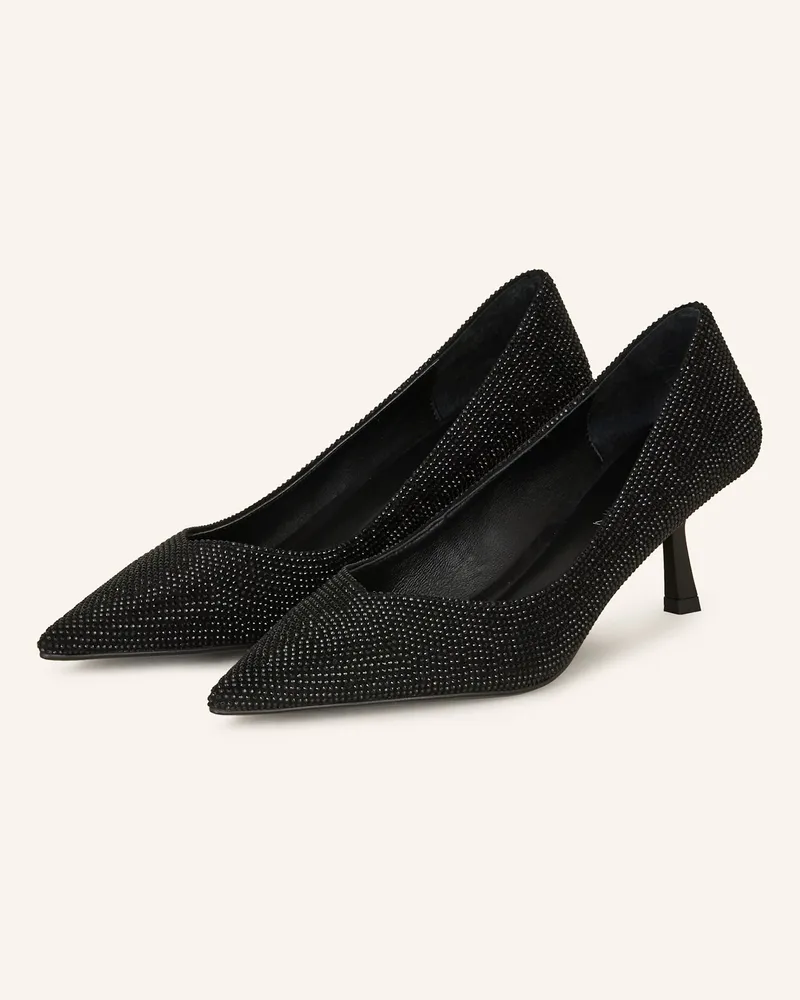 Marc Cain Pumps mit Schmucksteinen Schwarz