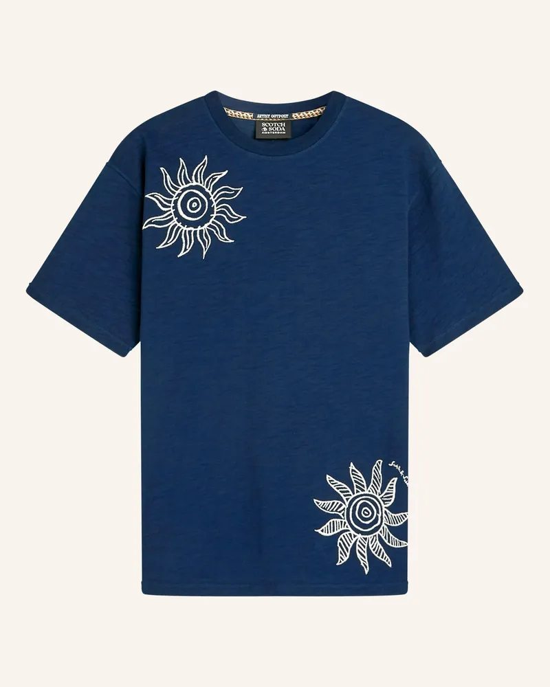 Scotch&Soda T-Shirt blau Dunkelblau