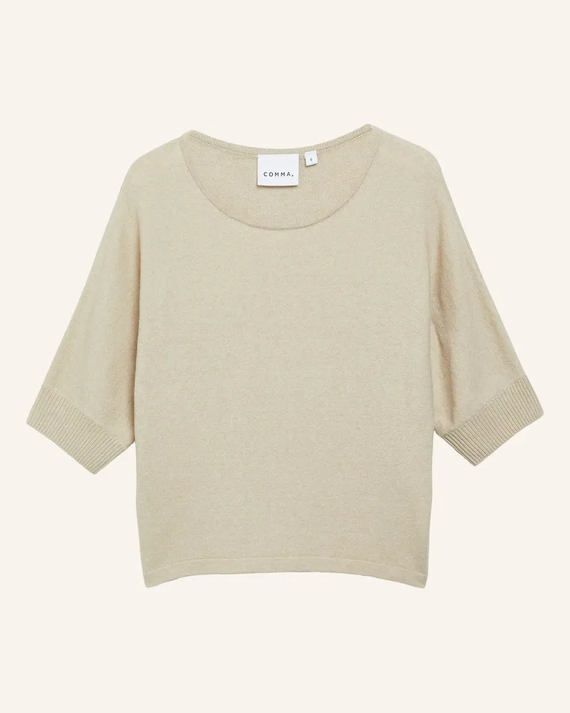 COMMA Pullover Mit 3/4-Arm beige Beige