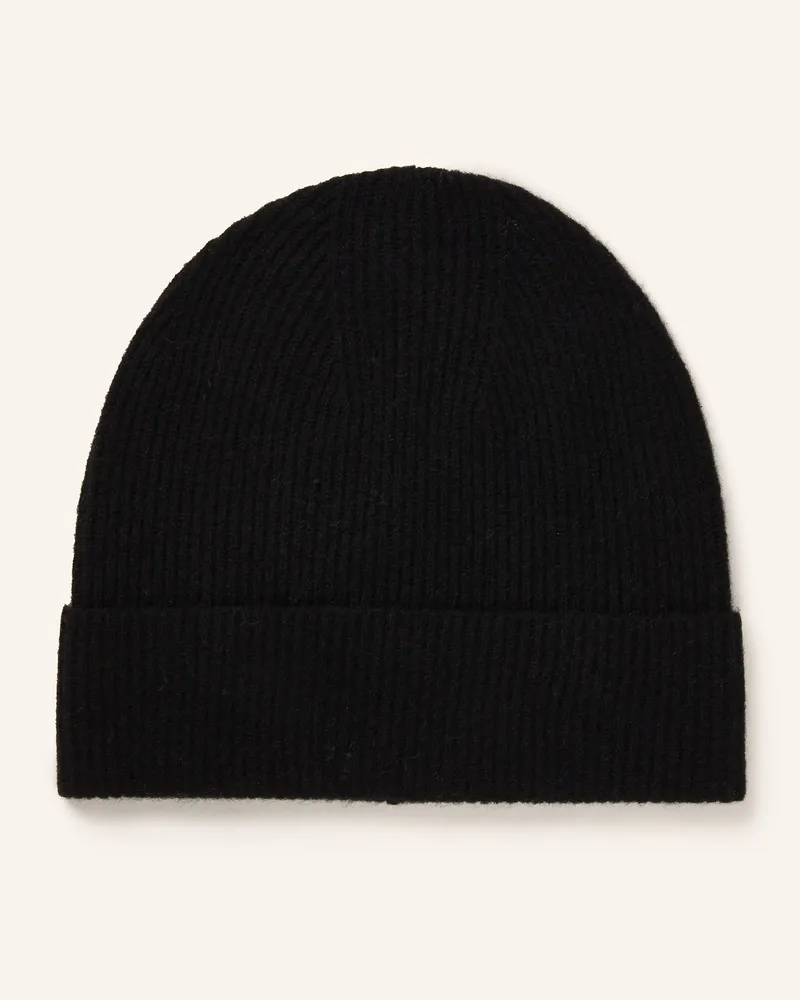 Mrs & HUGS Cashmere-Mütze schwarz Schwarz