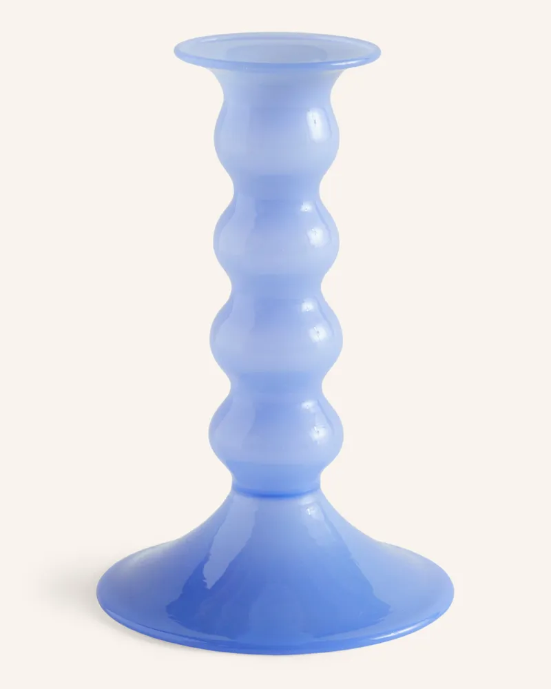 Hay Kerzenhalter Wavy Small blau Hellblau