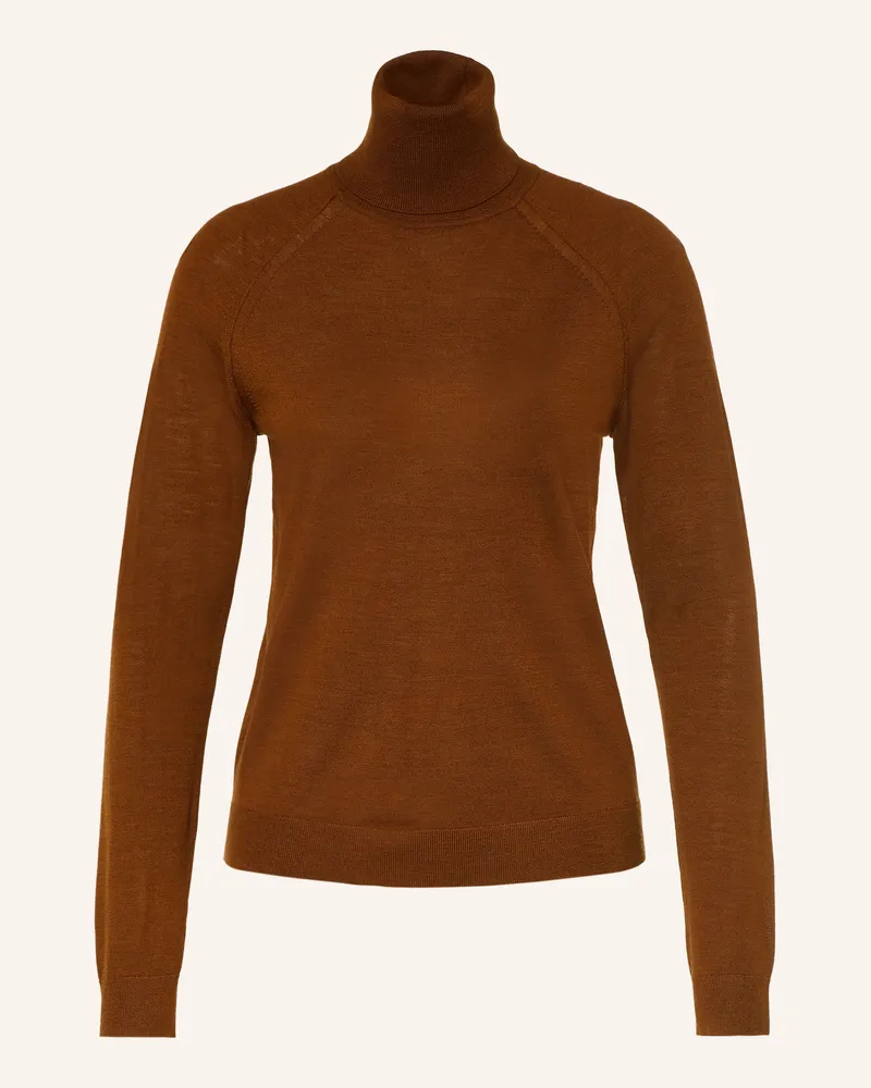 HUGO BOSS Rollkragenpullover Frizani braun Braun