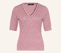 T-Shirt Opzione Aus Leinen rot