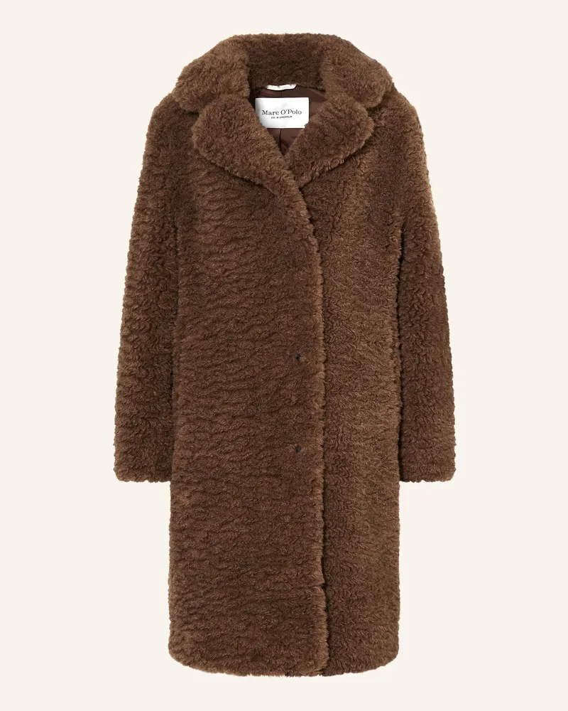 Marc O'Polo Teddyfell-Mantel braun Braun