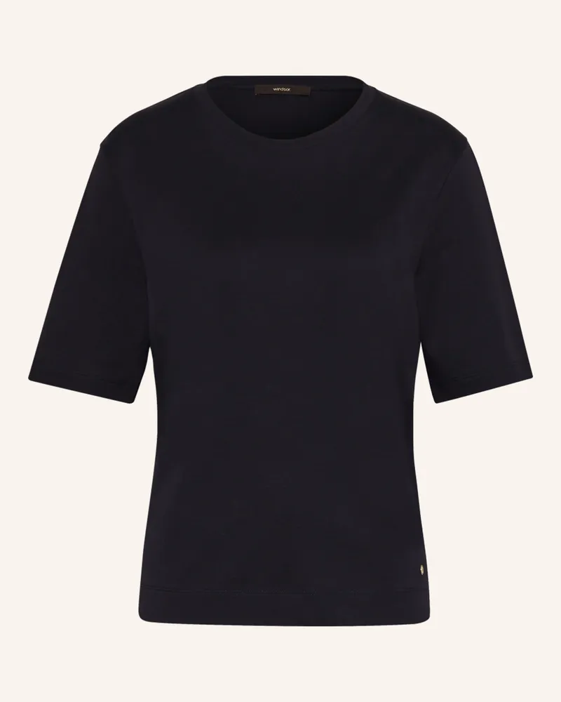 windsor. T-Shirt blau Dunkelblau