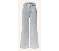Bootcut Jeans mit Schmucksteinen