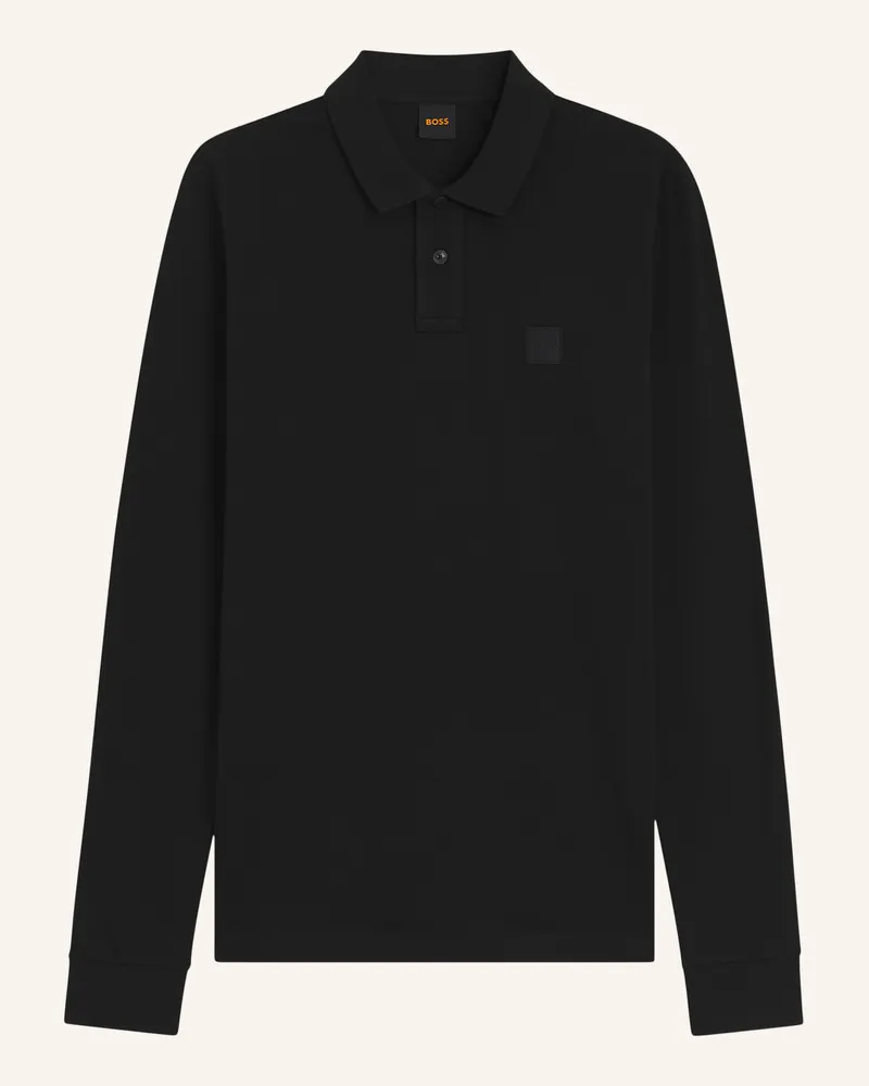 HUGO BOSS Piqué-Poloshirt Passerby Slim Fit schwarz Schwarz