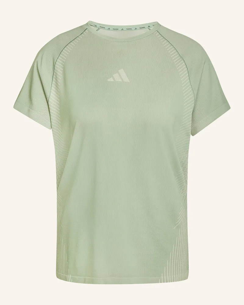 adidas T-Shirt SEAMLESS KNITTED Hellgrün
