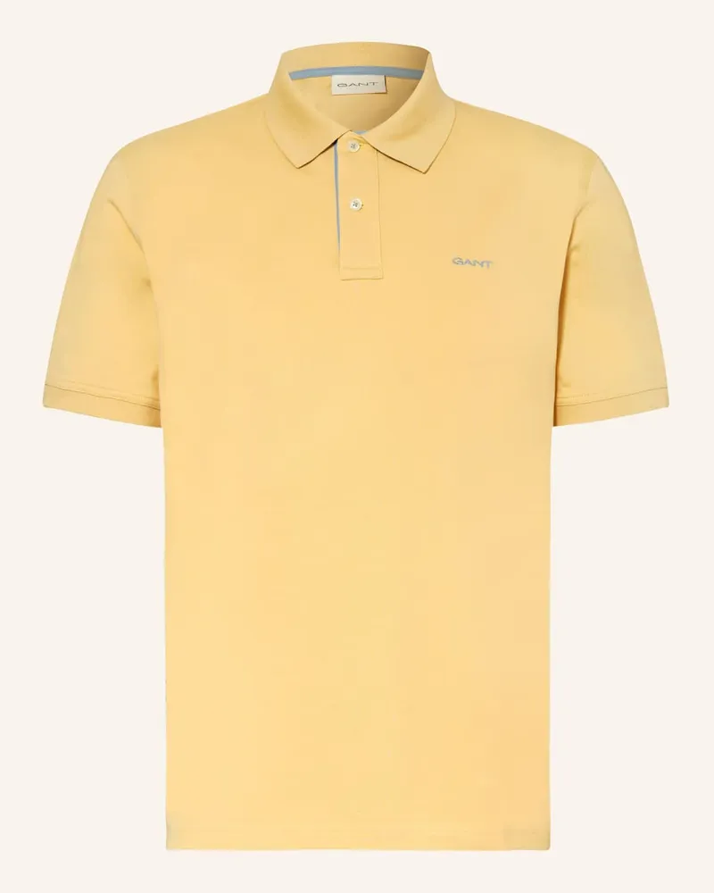 Gant Piqué-Poloshirt Gelb