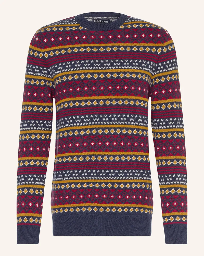 Barbour Pullover Easdale blau Dunkelblau