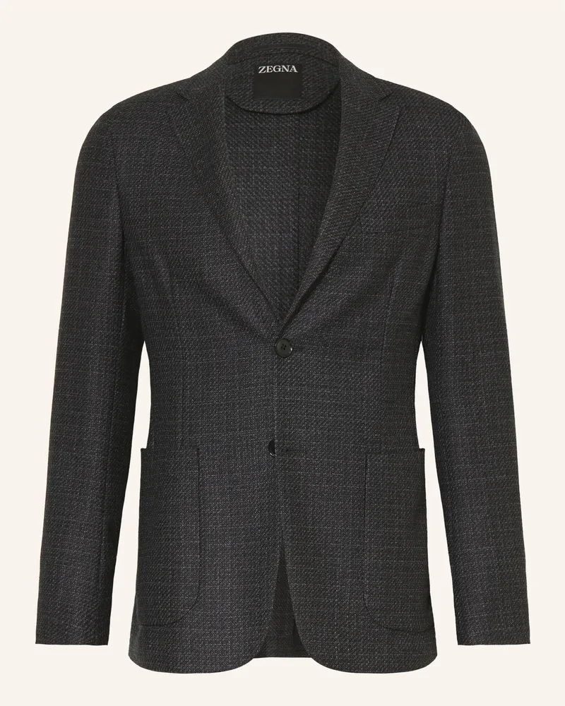 Ermenegildo Zegna Sakko Drop 7 Extra Slim Fit grau Dunkelgrau