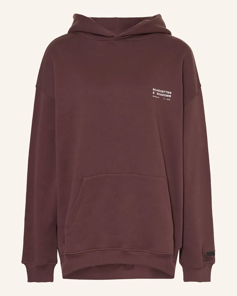 Karo Kauer Oversized-Hoodie Dunkelbraun