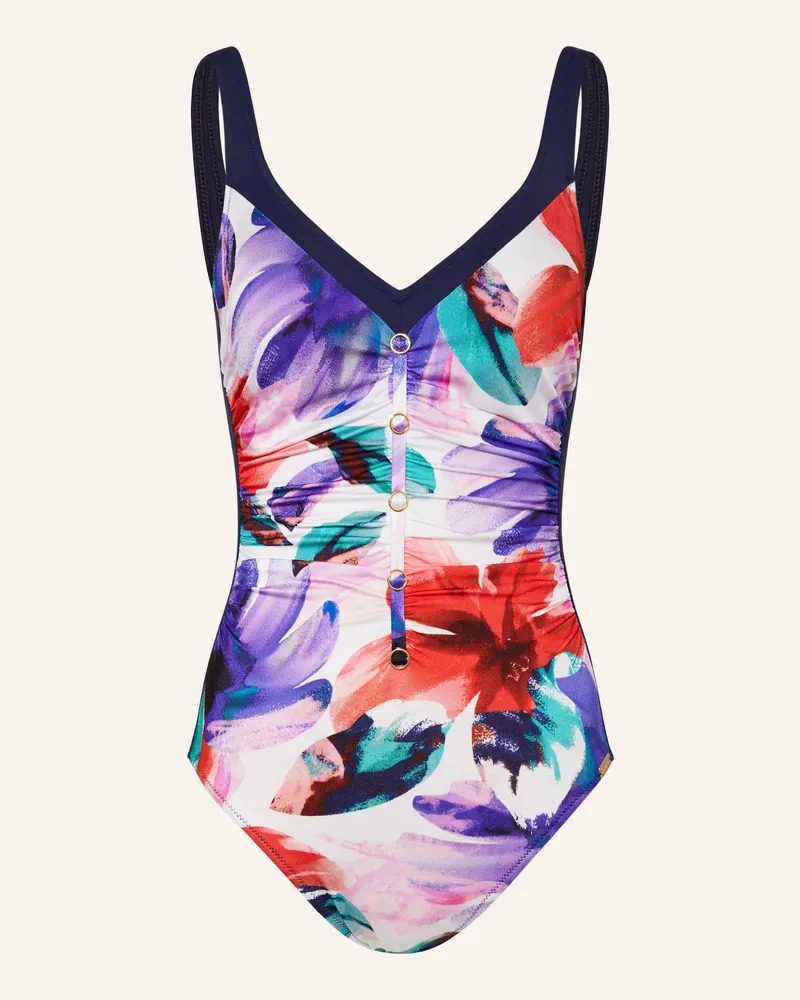 Charmline Shape-Badeanzug BEACH BOUQUET Dunkelblau