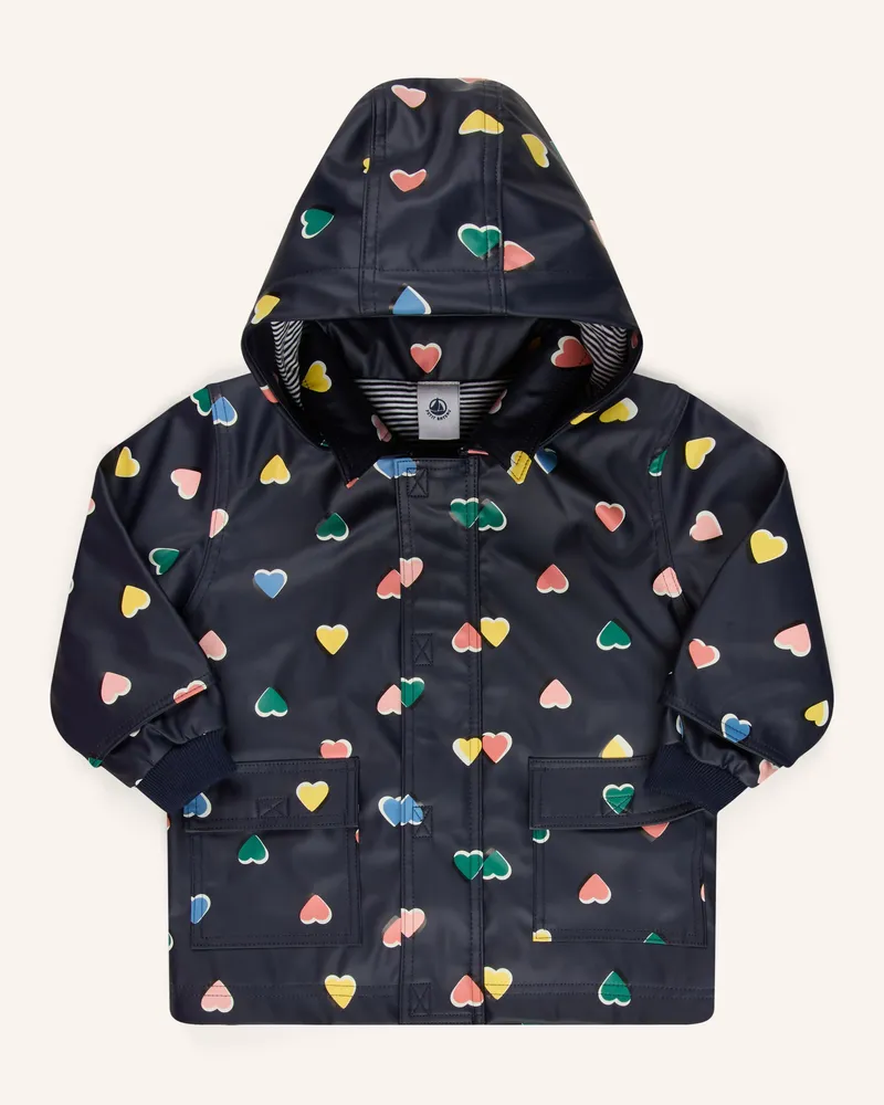 Petit Bateau Regenjacke blau Dunkelblau