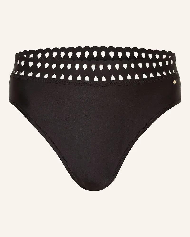 HUGO BOSS Brazilian-Bikini-Hose EYELET Schwarz