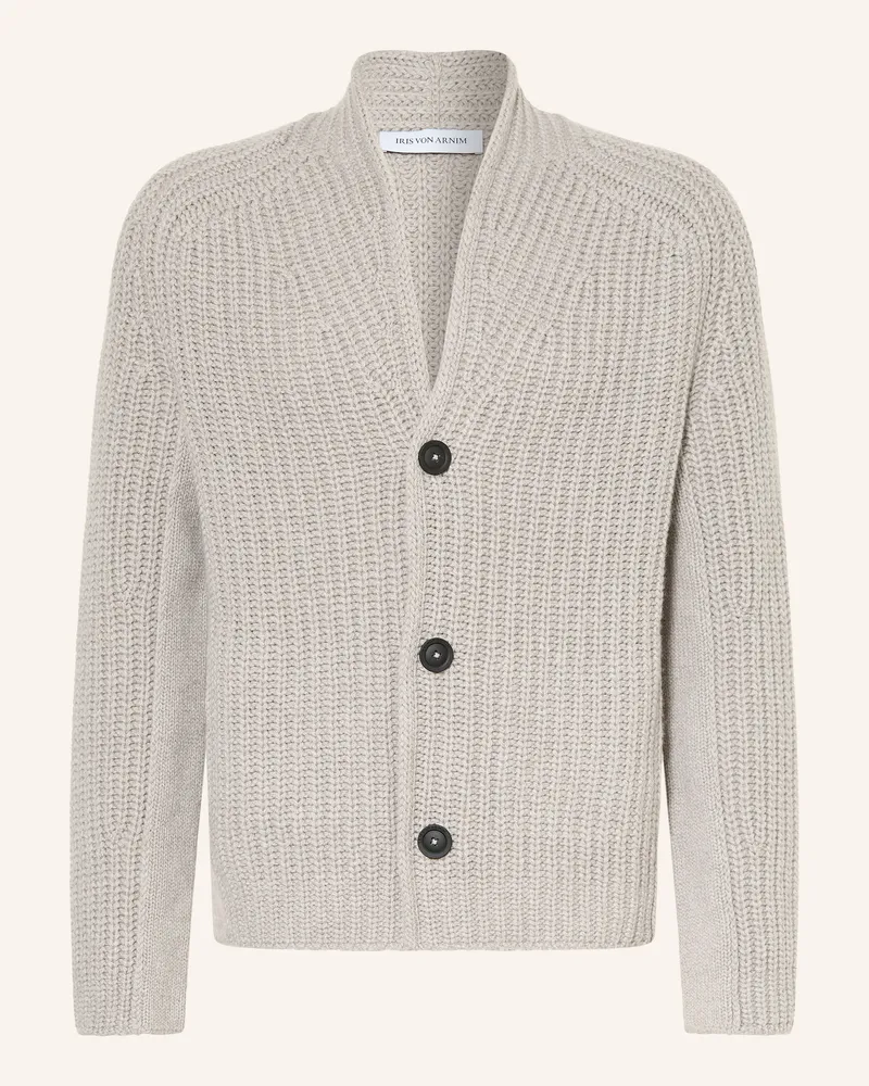 Iris von Arnim Strickjacke Leighton Aus Cashmere beige Hellgrau
