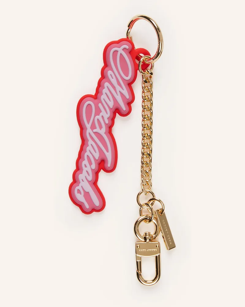 Marc Jacobs Taschenanhänger THE CURSIVE LOGO CHARM Rot