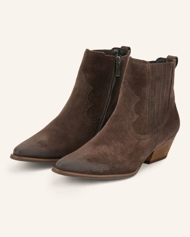 paul green Cowboy Boots braun Dunkelbraun